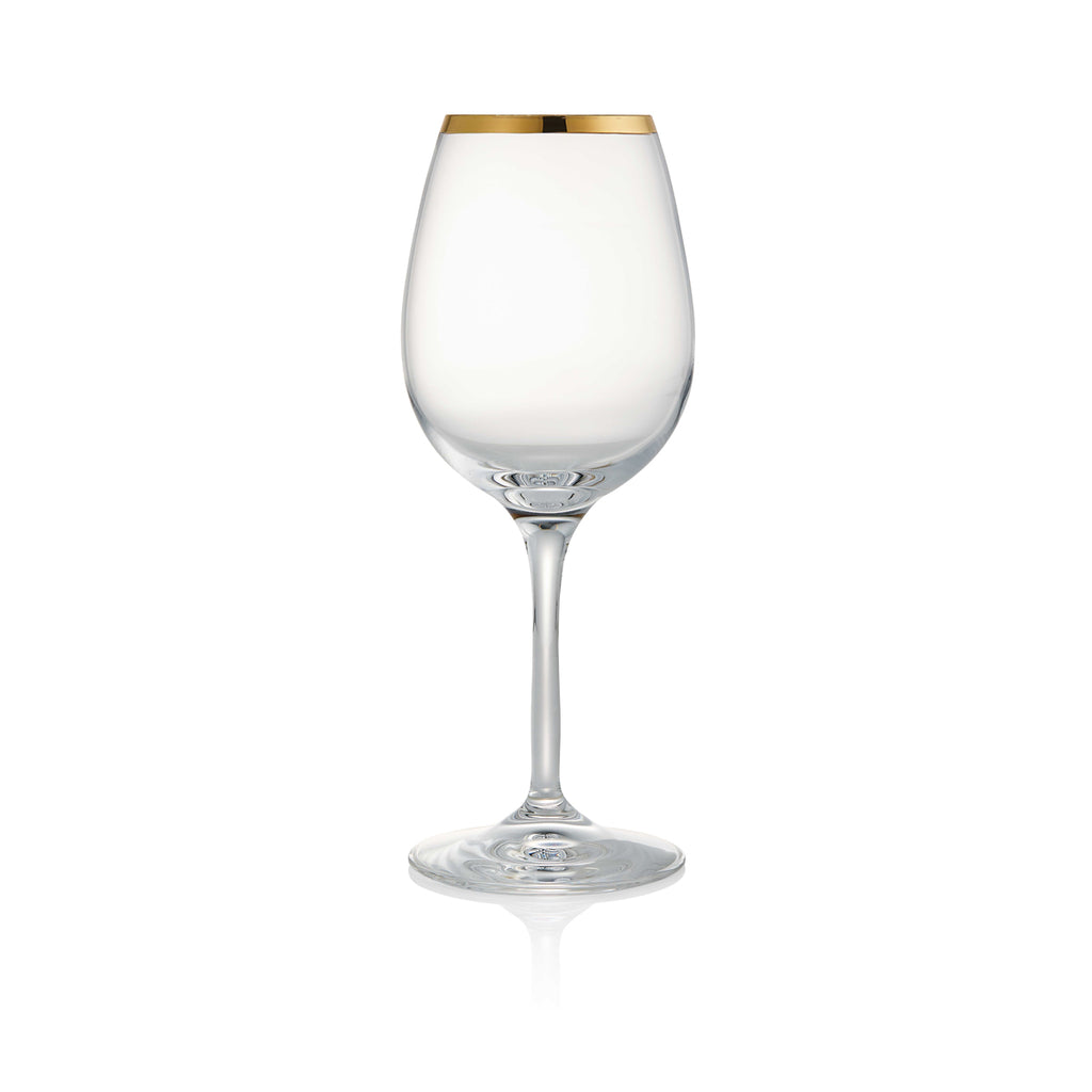 Buy Wholesale China Wholesale Customize Timeless Gold Rim Crystal Glasses  Clear Wine Glass Golden Goblet & Wine Glasses at USD 0.2